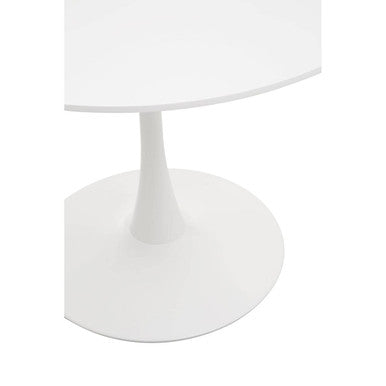 Laila White Small Round Dining Table