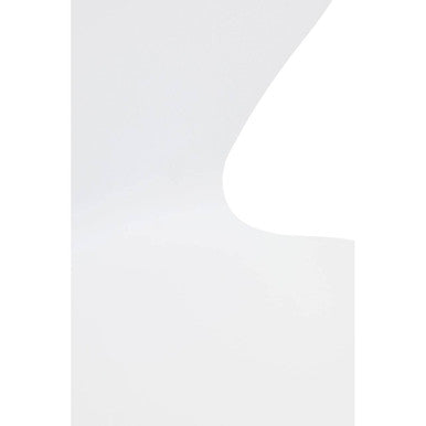 Laila White Dining Chair with Gold Finish Legs