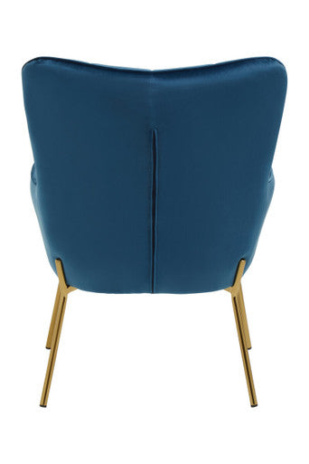 Stockholm Blue Velvet Tufted Chair