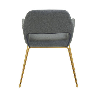 Stockholm Grey Fabric Dining Chair