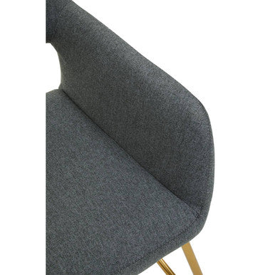 Stockholm Grey Fabric Dining Chair