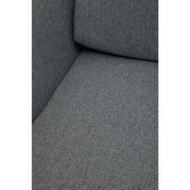 Stockholm Grey Fabric High Back Armchair