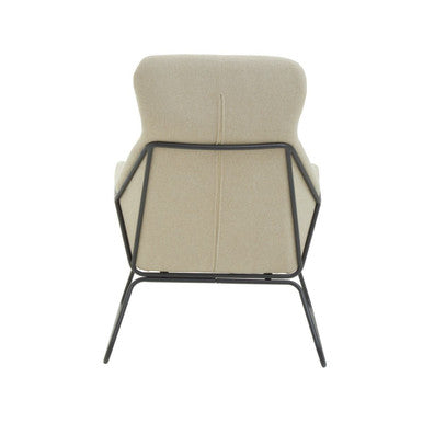 Stockholm Natural Fabric High Back Armchair