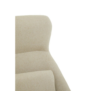 Stockholm Natural Fabric High Back Armchair