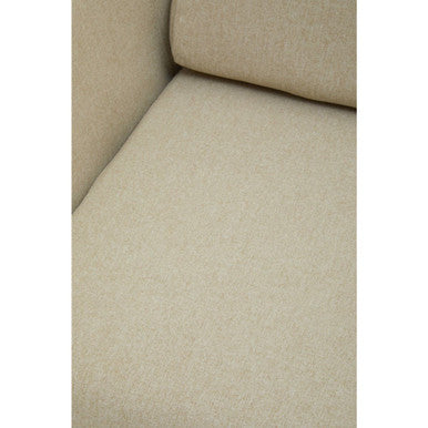 Stockholm Natural Fabric High Back Armchair
