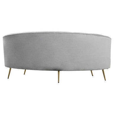 Hasna Grey Velvet 3 Seater Sofa