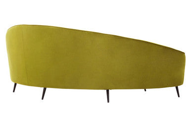 Hasina Olive Velvet 3 Seater Sofa