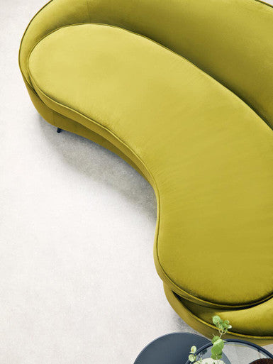 Hasina Olive Velvet 3 Seater Sofa