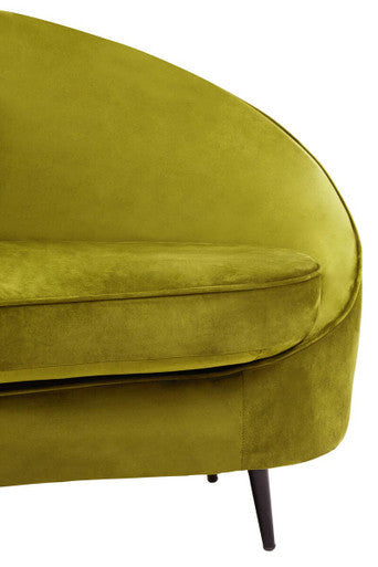 Hasina Olive Velvet 3 Seater Sofa