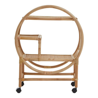 Mataram Natural Rattan 2 Tier Bar Trolley