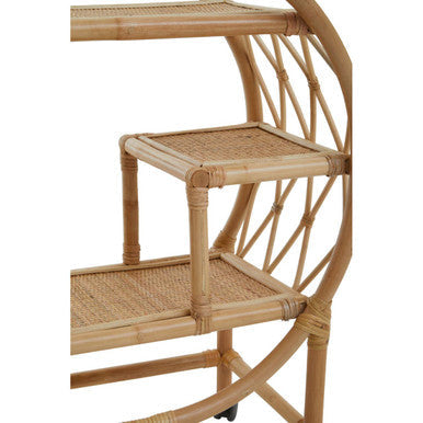 Mataram Natural Rattan 2 Tier Bar Trolley