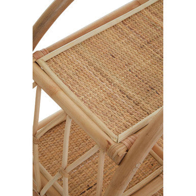 Mataram Natural Rattan 2 Tier Bar Trolley