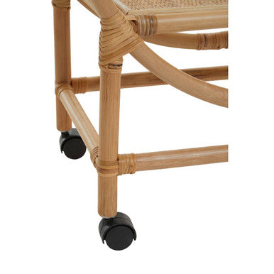 Mataram Natural Rattan 2 Tier Bar Trolley