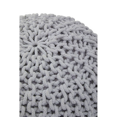 Grey Knit Pouffe | Kids