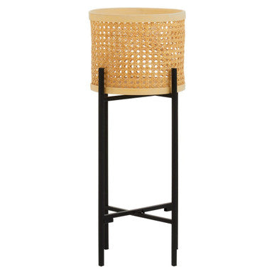 Small Rattan Planter with Metal Stand | Depok
