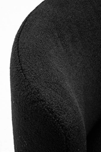 Montreal Black Boucle Effect Armless Lounge Chair