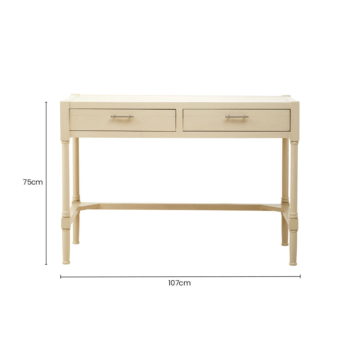 Heritage Ivory Wooden 2 Drawer Desk