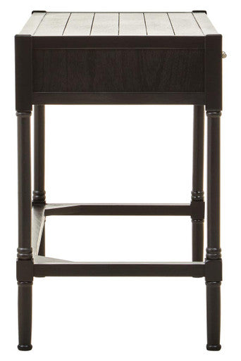 Heritage Black Wooden 2 Drawer Desk