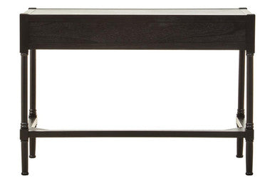 Heritage Black Wooden 2 Drawer Desk