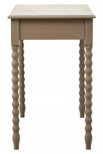 Heritage Natural Wash Wooden 2 Drawer Desk with Spindle Legs
