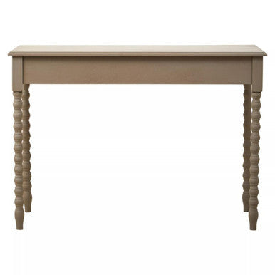 Heritage Natural Wash Wooden 2 Drawer Desk with Spindle Legs