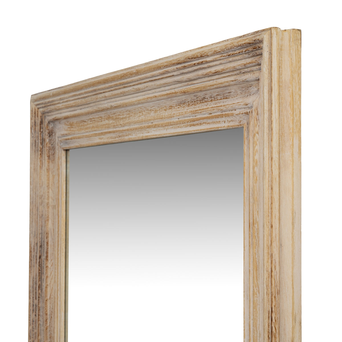 Washed Wood Framed Mirror