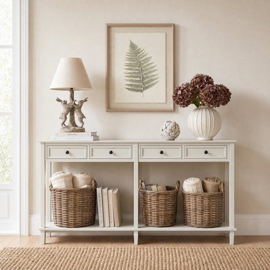 Belmont Collection 4 Drawer Console