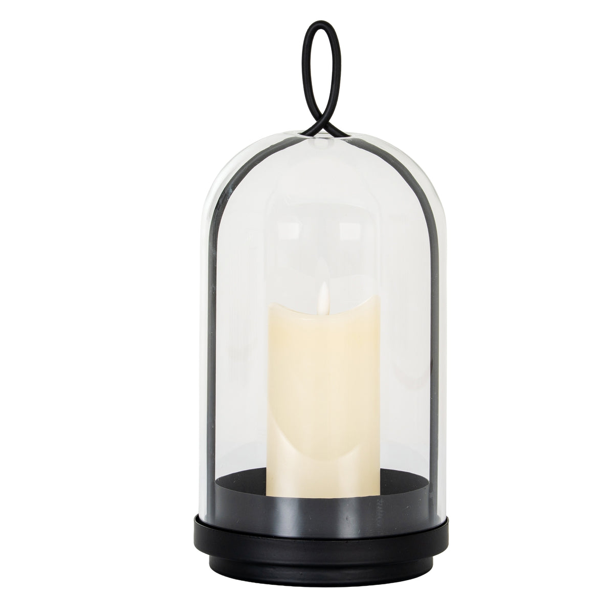 Nysa Large Candle Holder With Glass Cloche