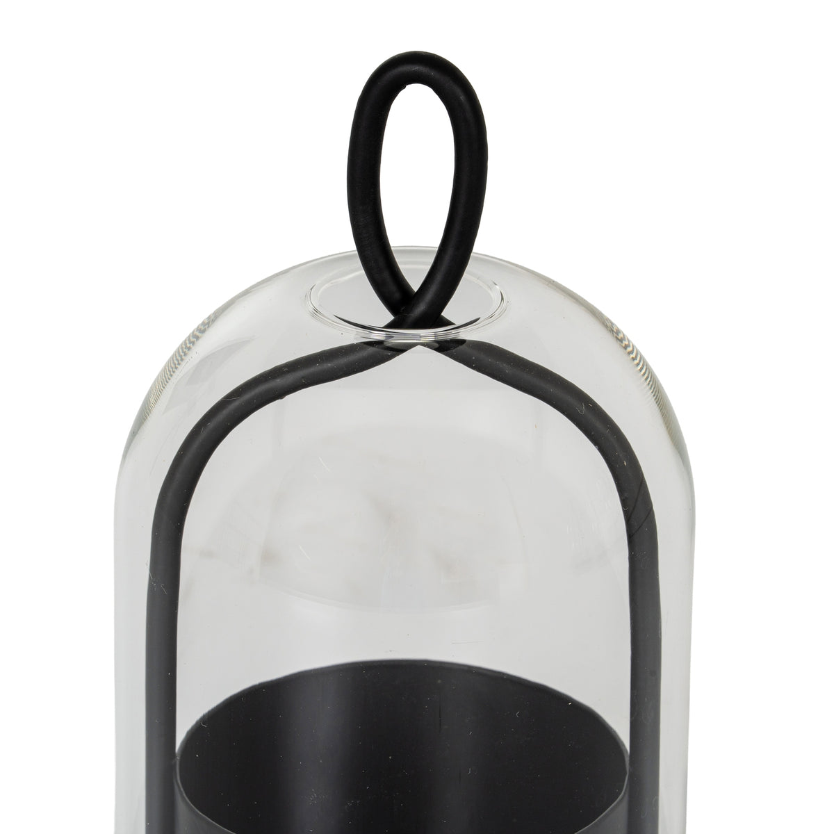Nysa Large Candle Holder With Glass Cloche
