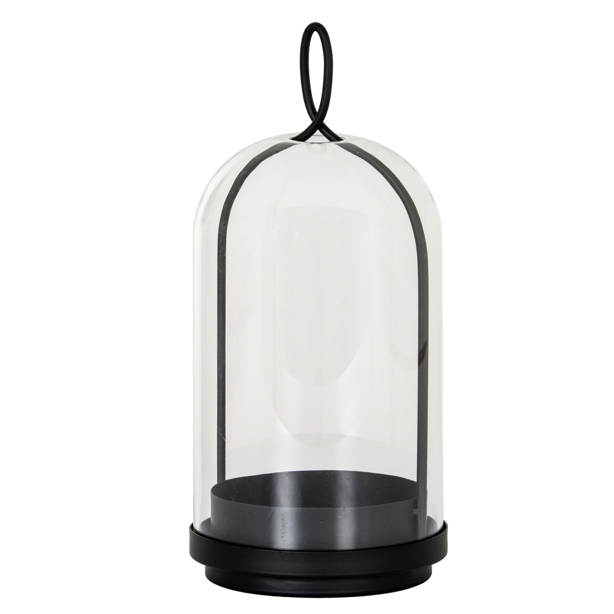 Nysa Large Candle Holder With Glass Cloche