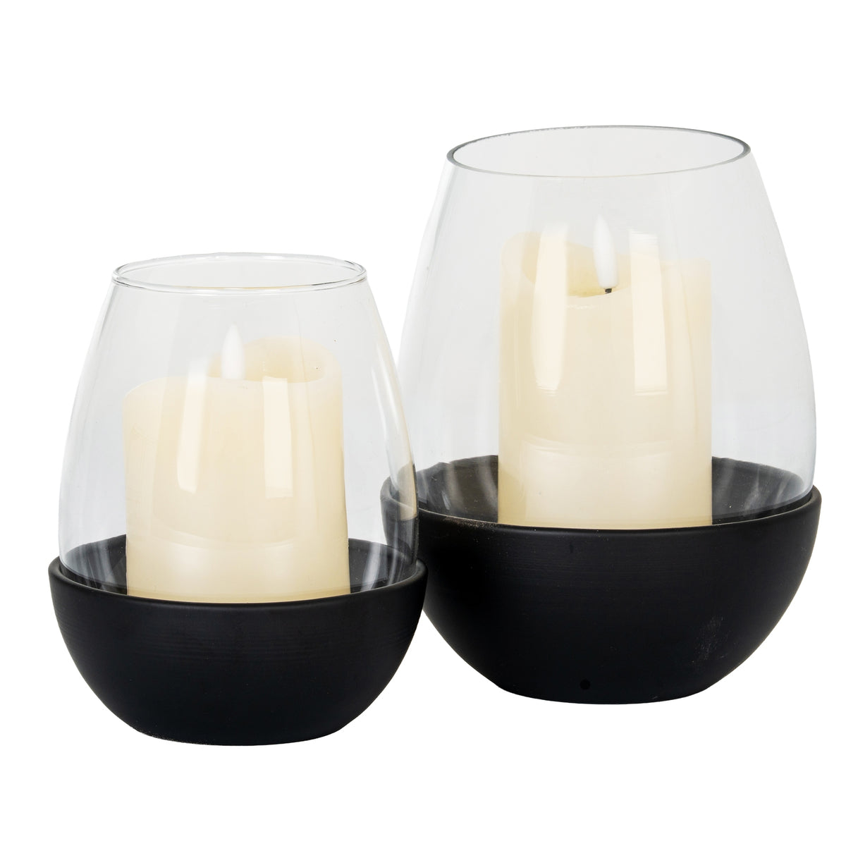 Neris Medium Candle Holder With Glass Goblet