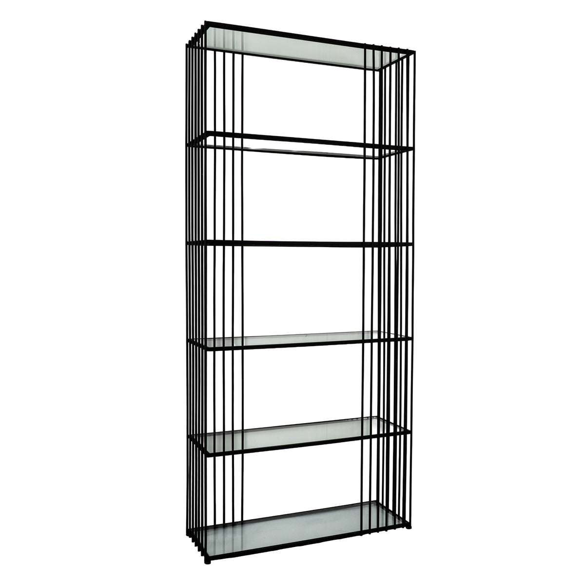 Alto Shelf Unit With Glass Shelves
