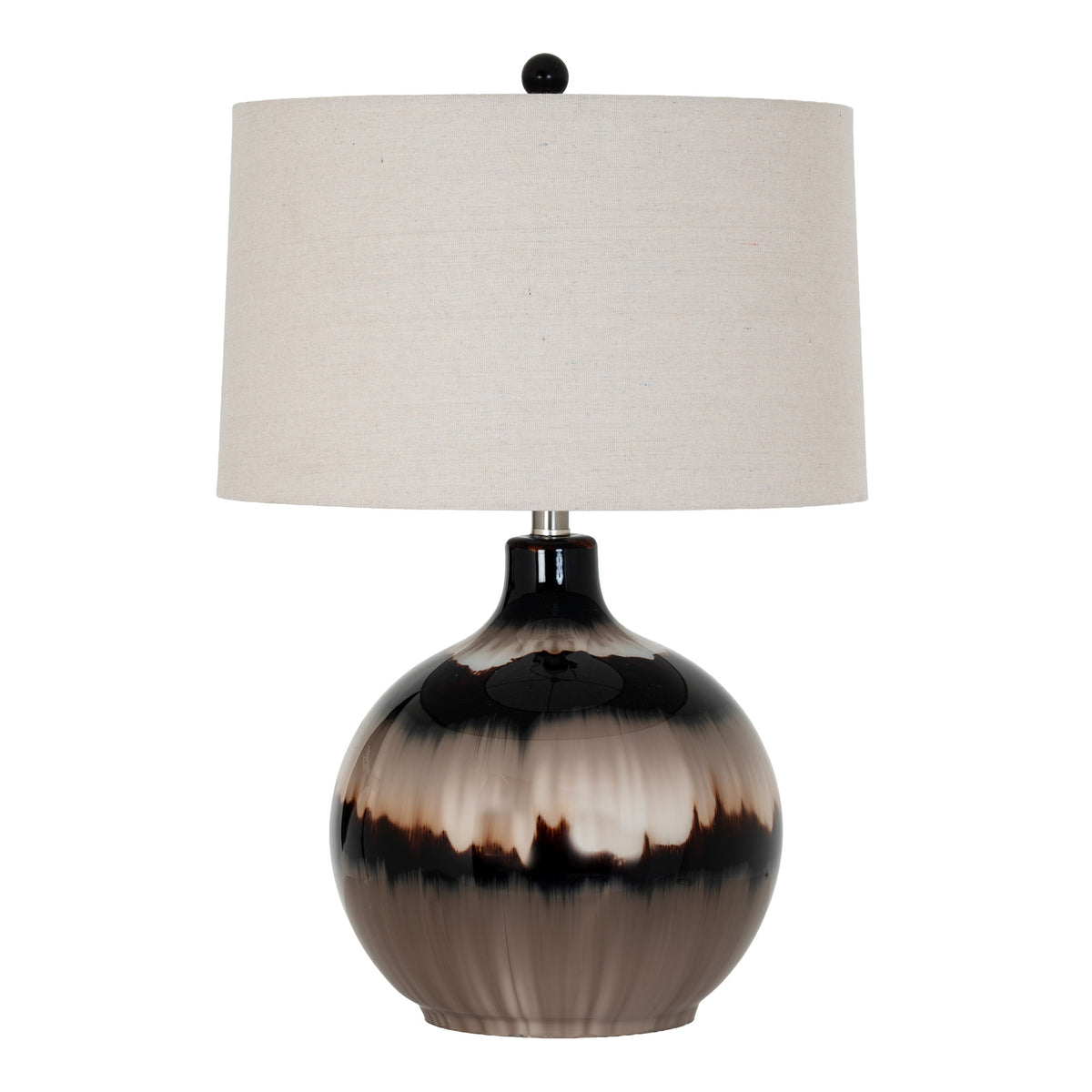 Sepia Midnight Table Lamp With Linen Shade