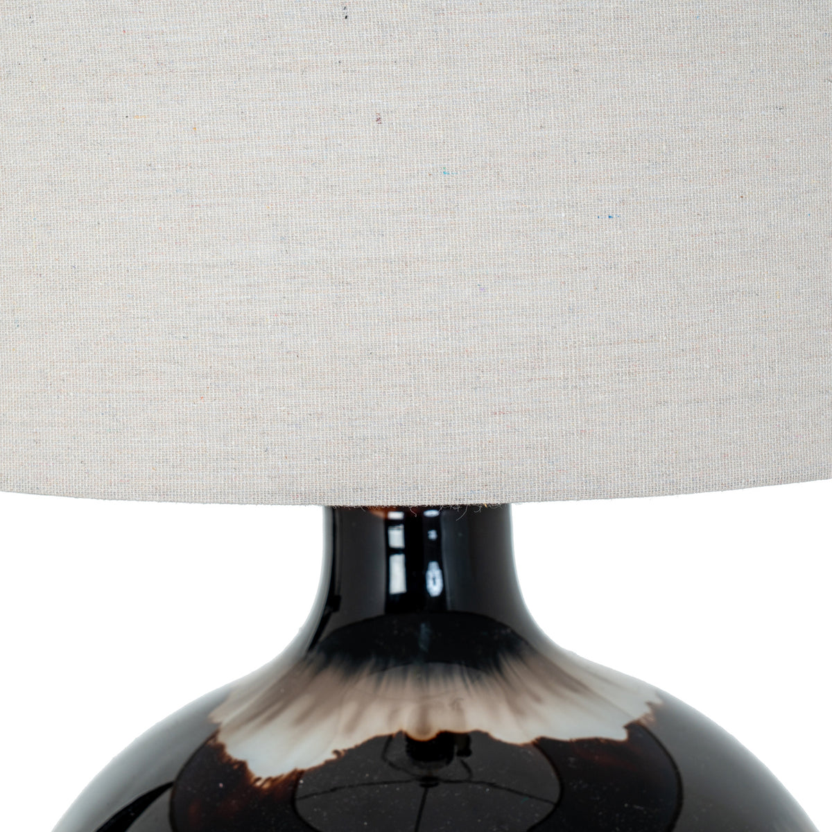 Sepia Midnight Table Lamp With Linen Shade