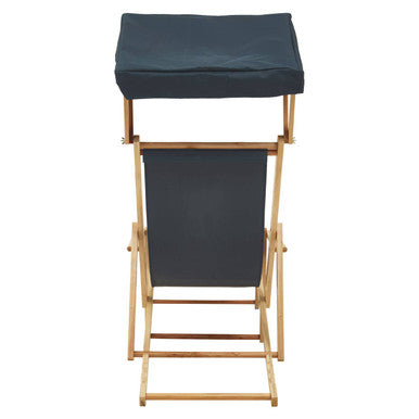 Beauport Khaki Lounger with Wooden Frame