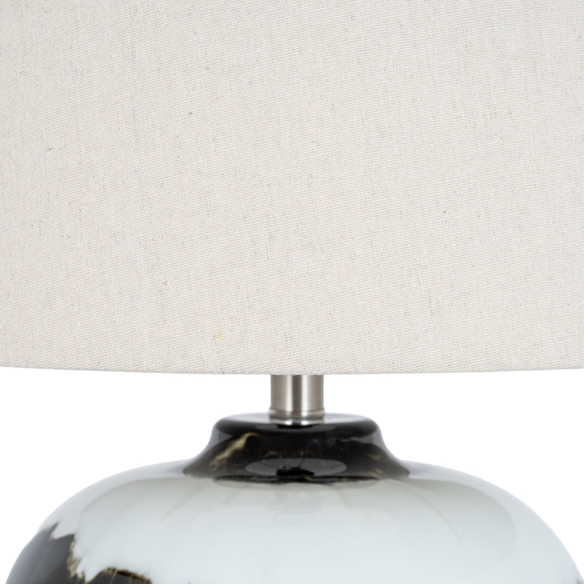 Midnight Shadows Table Lamp With Linen Shade