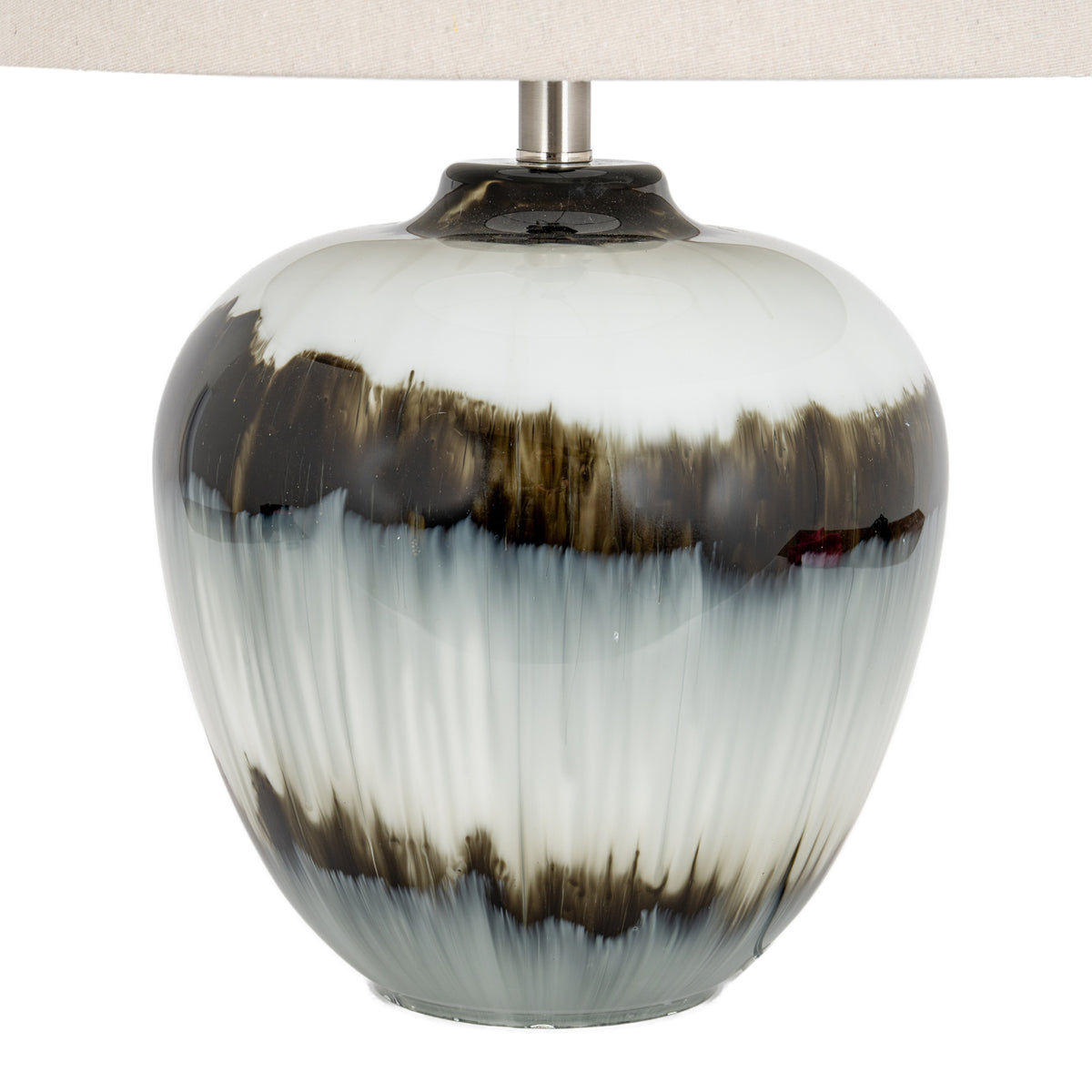 Midnight Shadows Table Lamp With Linen Shade