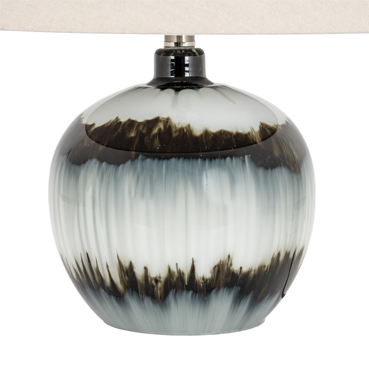 Salvio Squat Table Lamp With Linen Shade