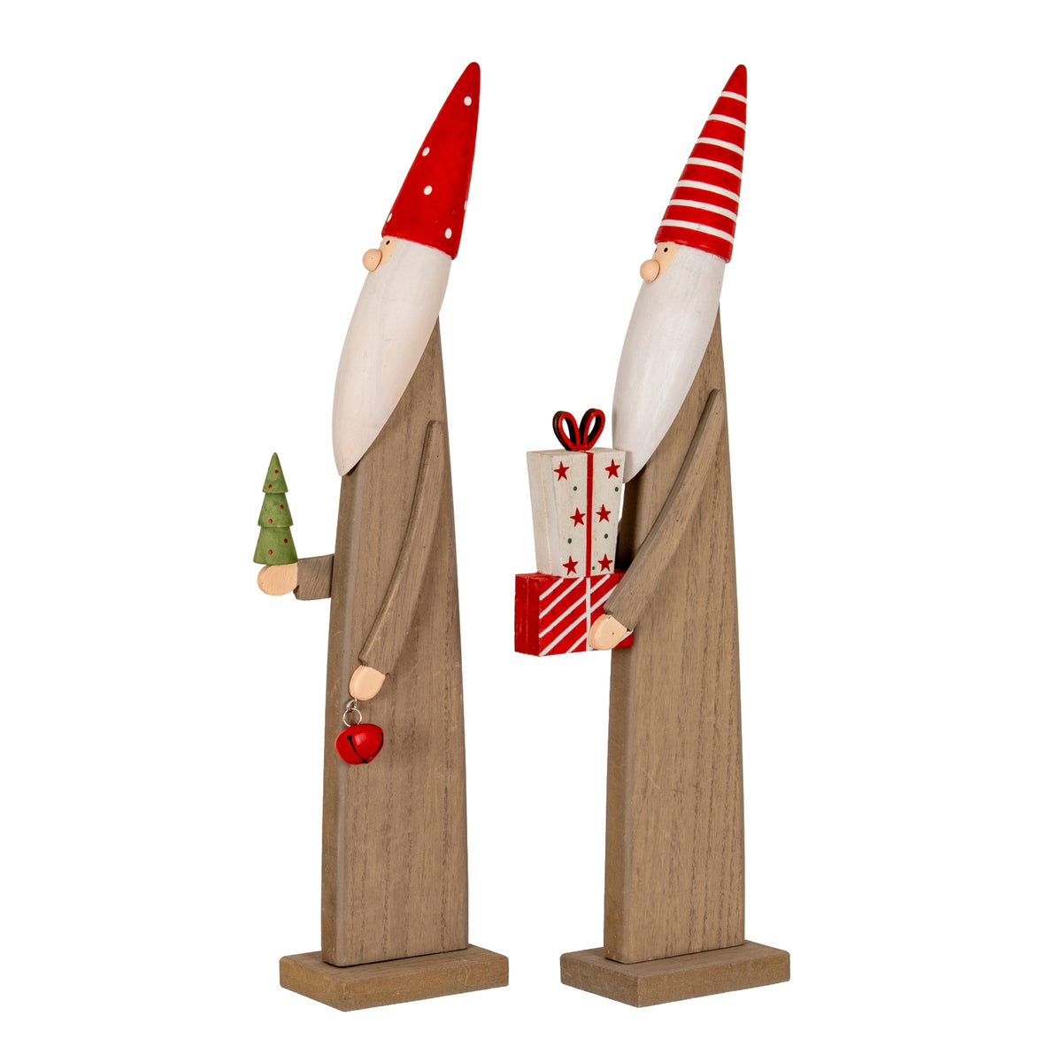 Wooden Festive Elf with Presents