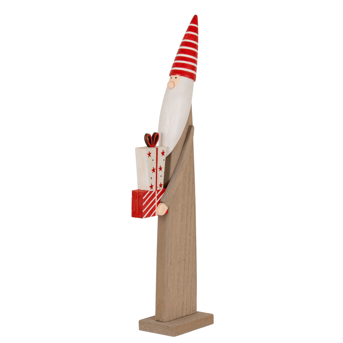 Wooden Festive Elf with Presents
