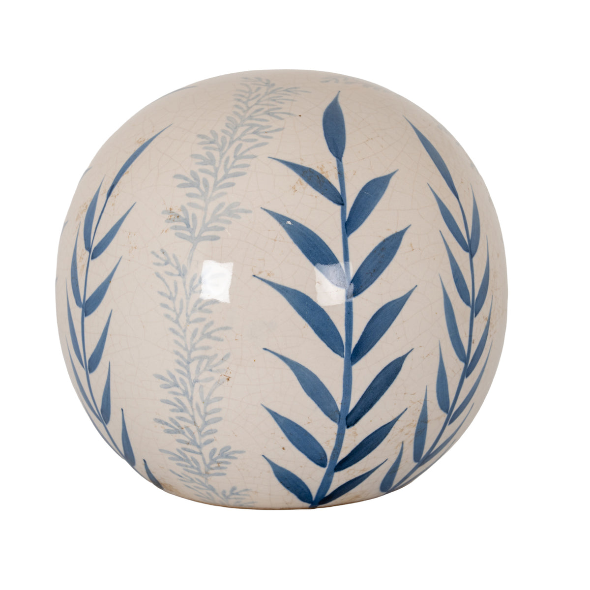 Small Blue Flora Decorative Ball