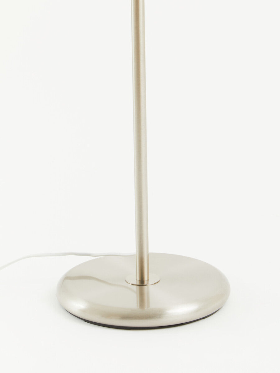 Chrome Floor Lamp with Cream Shade | Forma