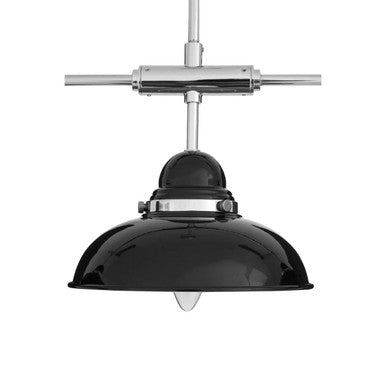 Black and Chrome 3 Light Pendant Light | Jasper