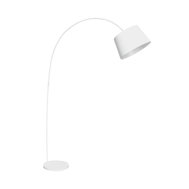 White Metal Arched Floor Lamp | Brunswick