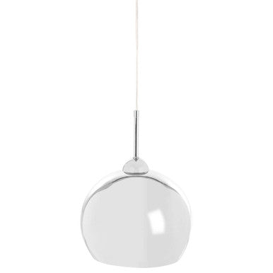 Chrome and White Inside Pendant Light | Osborn
