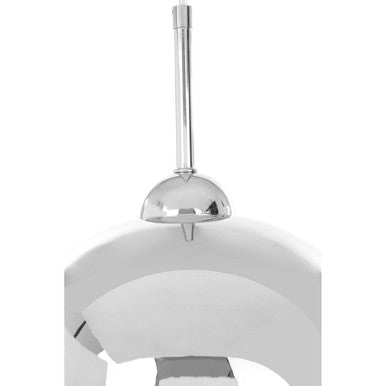Chrome and White Inside Pendant Light | Osborn