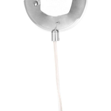 Chrome and White Inside Pendant Light | Osborn