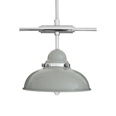 3 Shades Light Grey and Chrome Pendant Light | Jasper