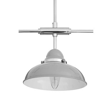 3 Shades Light Grey and Chrome Pendant Light | Jasper