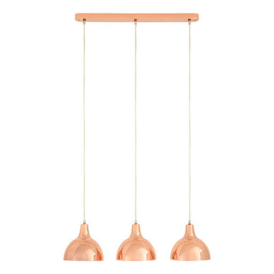 3 Pendant Light with Copper Finish | Jasper